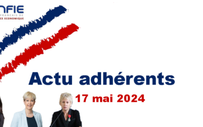 Actualités des adhérents du 17/05/2024